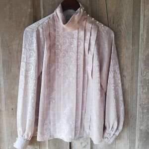 Vintage Paisley and Pearls Blouse